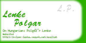 lenke polgar business card
